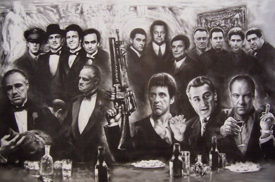 0652 Gangsters - Collage Poster