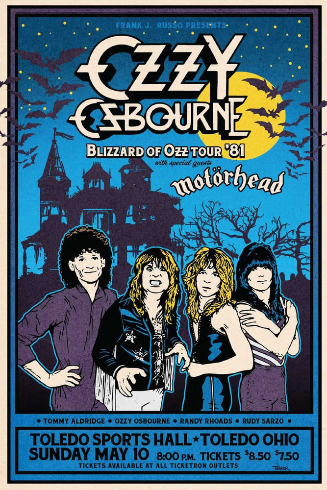 5207 Ozzy Ozbourne - Blizzard Of Oz Tour Poster
