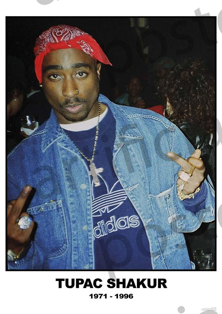 5391 Tupac - Denim Jacket Poster
