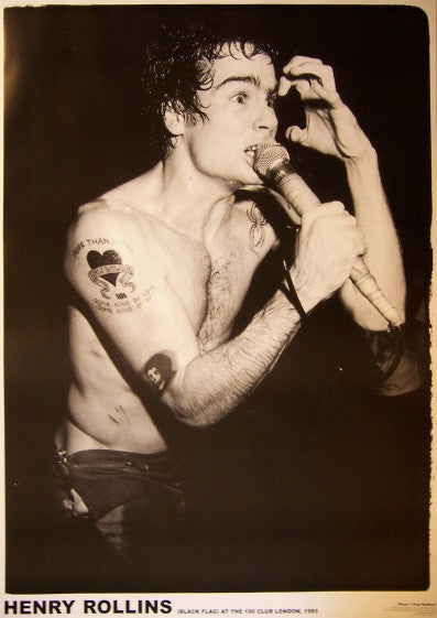 0796 Henry Rollins / Black Flag Poster