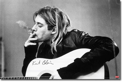 1027 Kurt Cobain / Smoking Poster