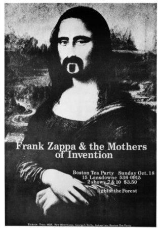 1096 Frank Zappa / Mona Lisa Poster