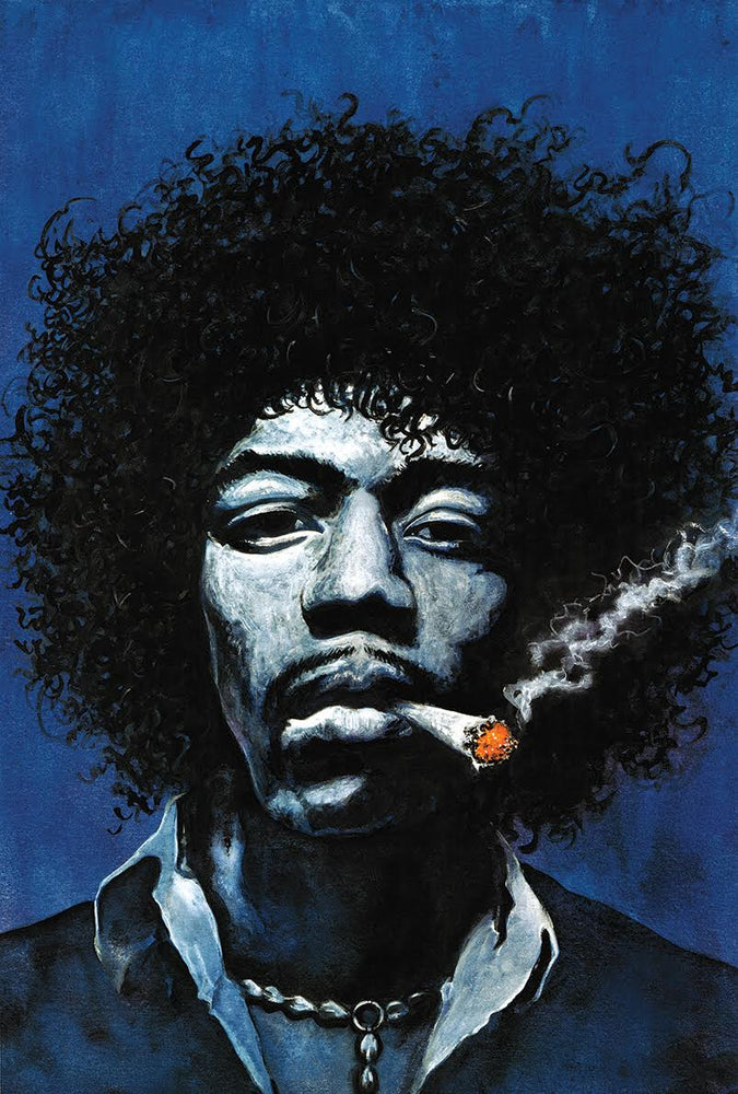 1309 Jimi Hendrix / Spliff Painting Poster