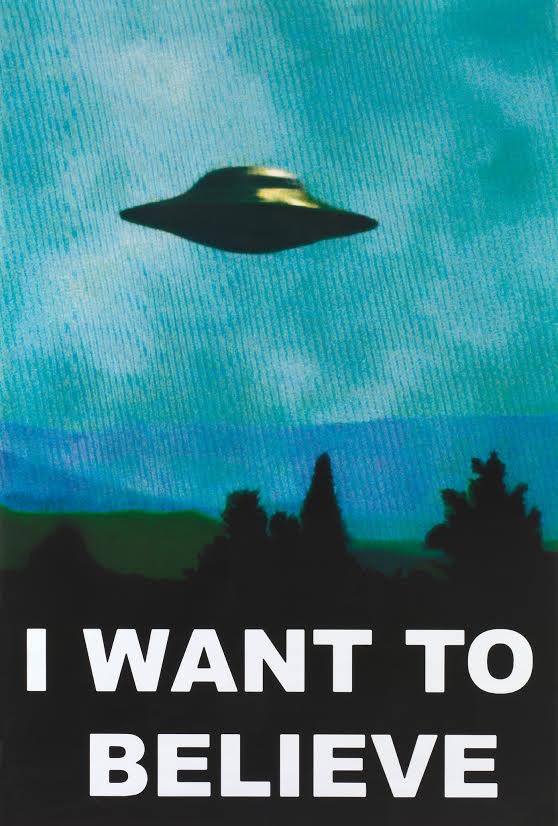 1317 I Want to Believe / Flying Saucer Poster