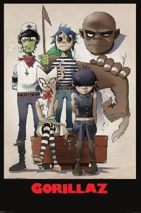 1371 Gorillaz / Family Portrait Poster