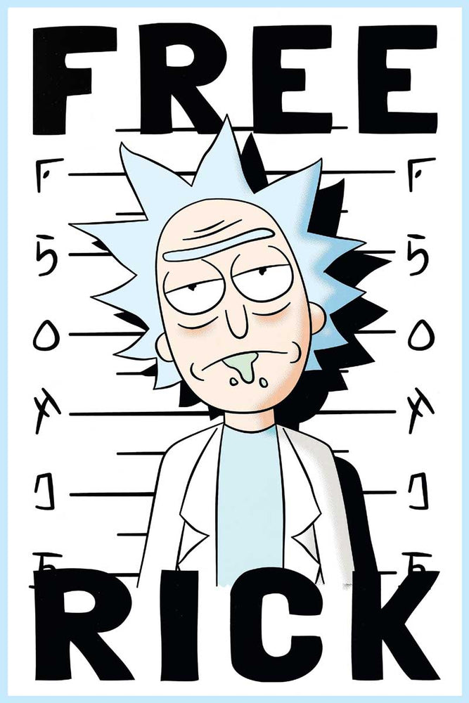 1565 Rick And Morty / Free Rick Poster