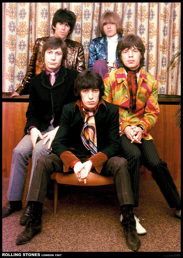 1742 Rolling Stones / Color Portrait Poster