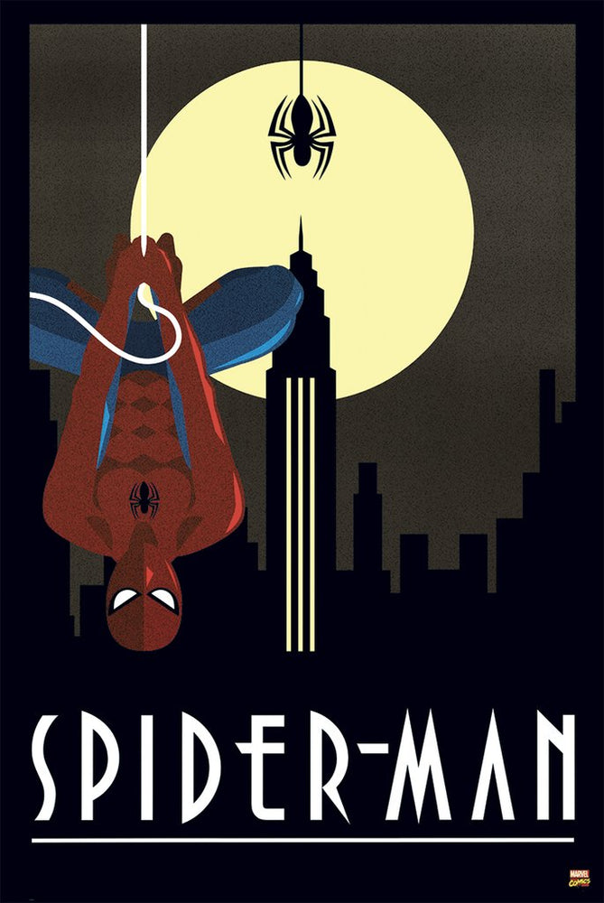 1836 Spiderman / Silhouette Poster