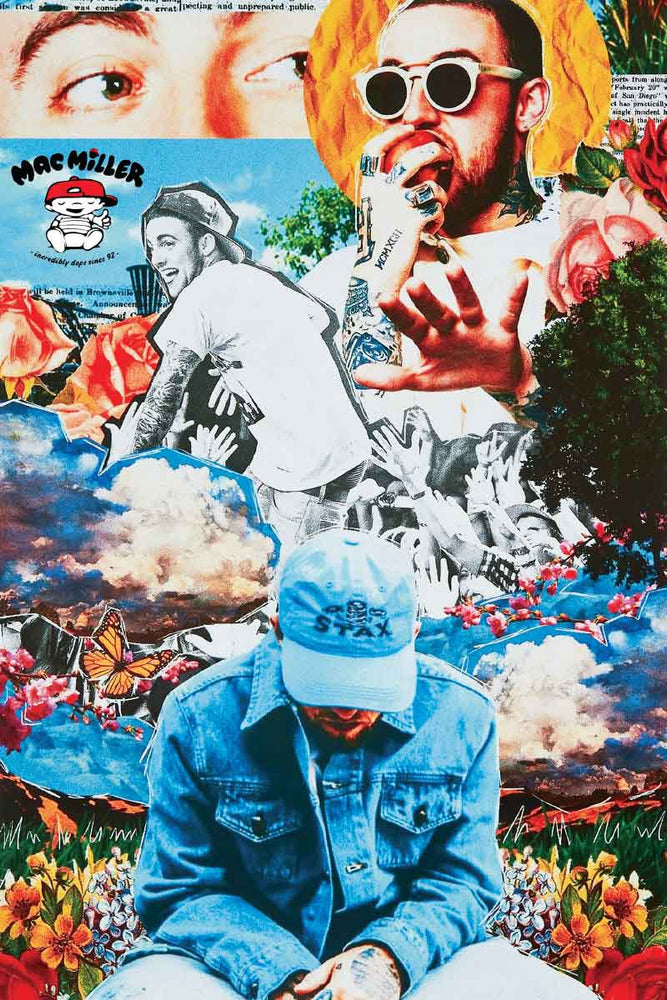 1845 Mac Miller - Collage Poster