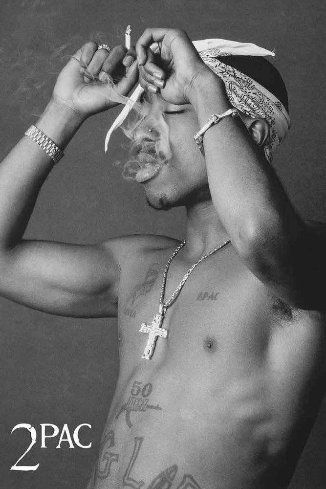 1852 Tupac Shakur - Smoke Poster