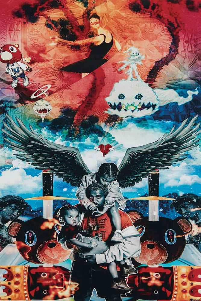 1861 Kanye West - Album Collage Poster