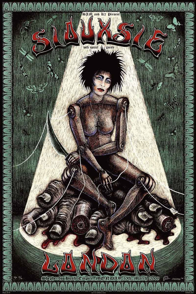 1882 Siouxsie Sioux - Concert Poster