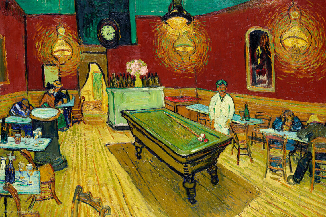 2041 V. Van Gogh / Pool Table Poster