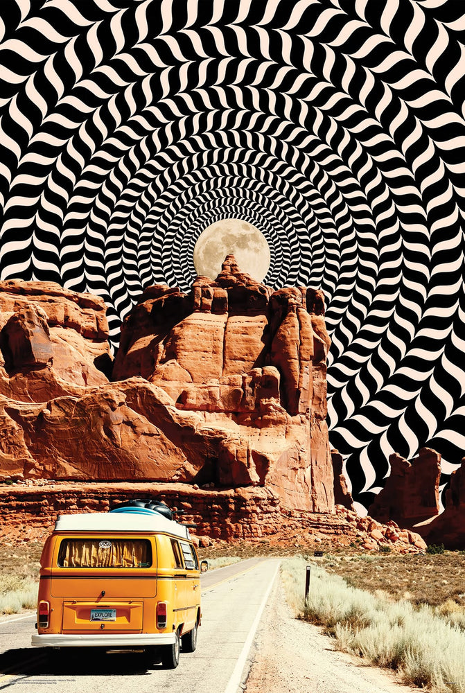 2045 Illusionary Road Trip Poster