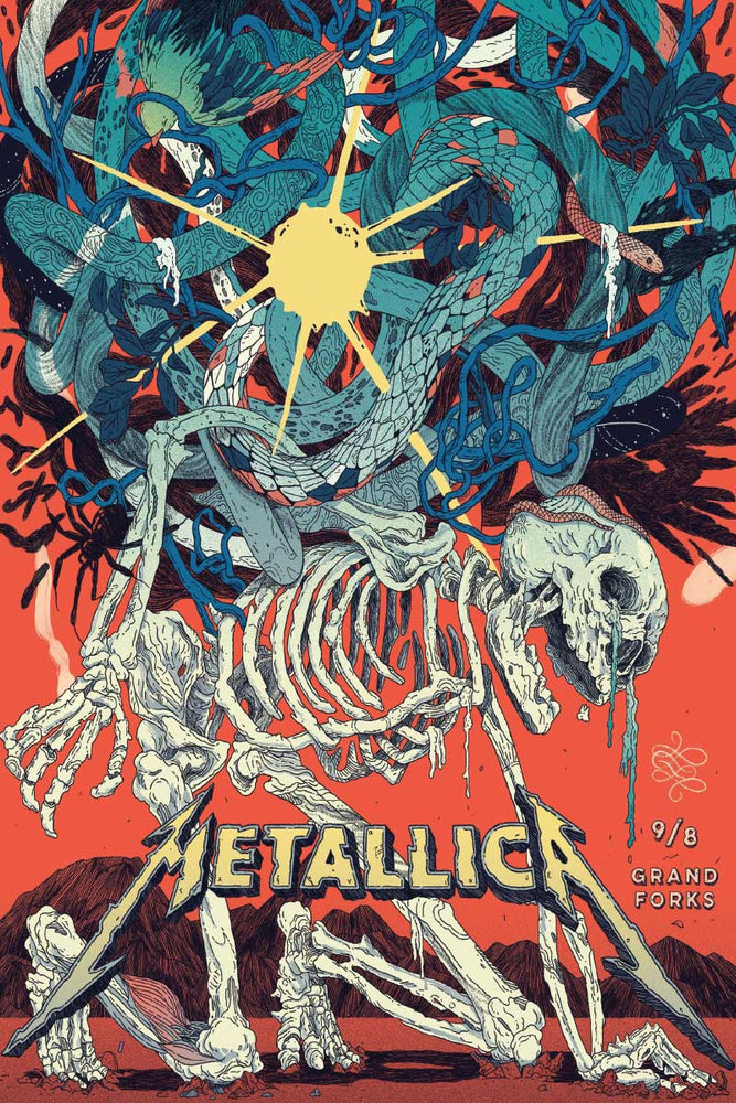 5206 Metallica - Grand Forks Poster