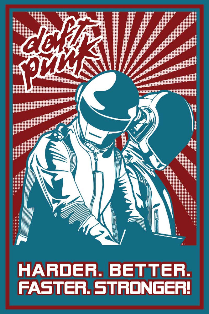 5210 Daft Punk - Harder, Better, Faster, Stronger Poster