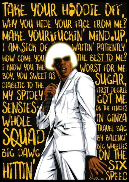 5215 Tyler The Creator / Glam Lyrics Poster