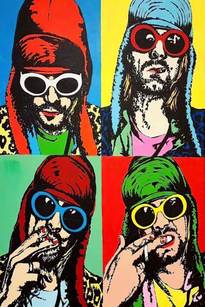 5295 Kurt Cobain / Quad Pop Art Poster