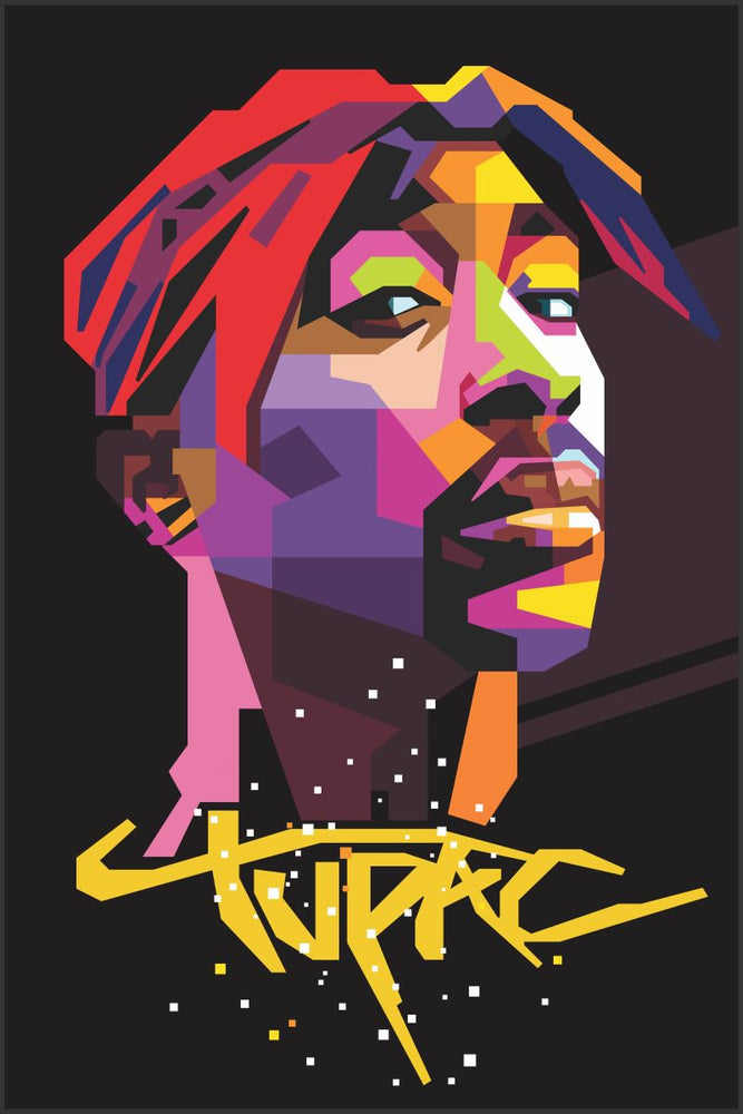 5305 Tupac / Abstract Poster