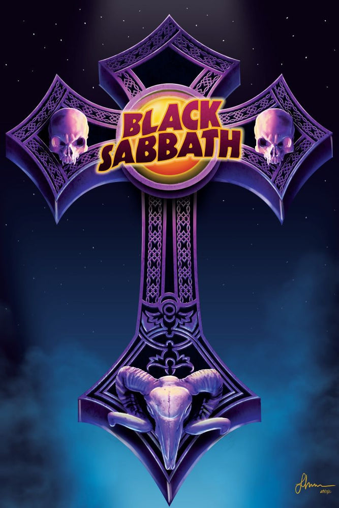 5378 Black Sabbath - Celtic Cross Poster