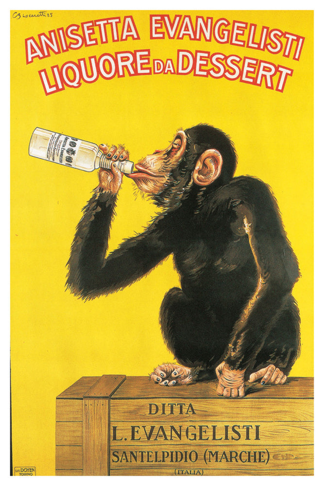 AP609 Anisetta / Chimp Poster