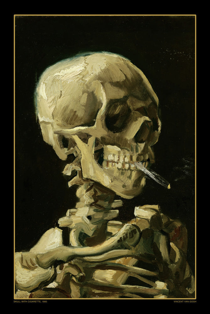 AP618 Van Gogh / Skull Poster